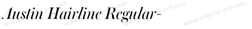 Austin Hairline Regular字体转换